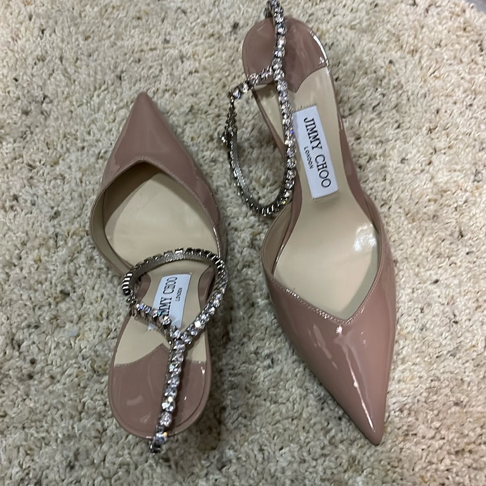 Brand new saeda jimmy choos with diamond details